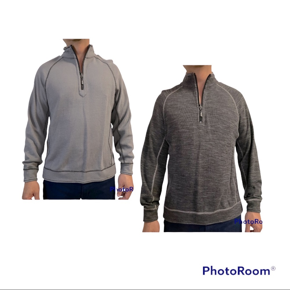 Tommy Bahama Reversible Flipshore Half-Zip Sweater Men’s Size-M
